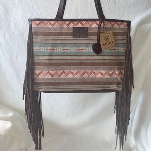 Ariat Serape Wide Tote/Purse